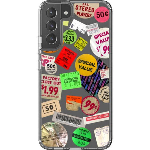 Grunge Aesthetic Stickers Clear Phone Case for your Galaxy S22 Plus exclusively at The Urban Flair