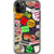 Grunge Aesthetic Stickers Clear Phone Case for your iPhone 11 Pro exclusively at The Urban Flair