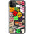 Grunge Aesthetic Stickers Clear Phone Case for your iPhone 11 Pro Max exclusively at The Urban Flair