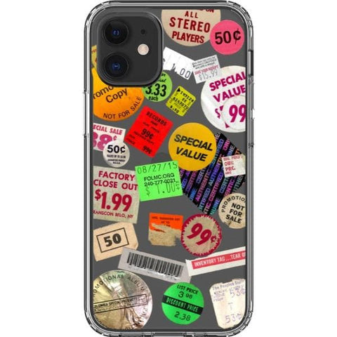 Grunge Aesthetic Stickers Clear Phone Case for your iPhone 12 Mini exclusively at The Urban Flair