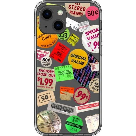 Grunge Aesthetic Stickers Clear Phone Case for your iPhone 13 exclusively at The Urban Flair