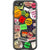 Grunge Aesthetic Stickers Clear Phone Case for your iPhone SE (2020/2022) exclusively at The Urban Flair