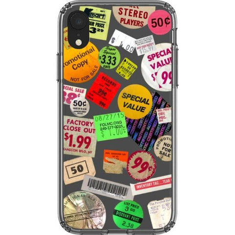 Grunge Aesthetic Stickers Clear Phone Case for your iPhone XR exclusively at The Urban Flair