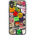 Grunge Aesthetic Stickers Clear Phone Case for your iPhone X/XS exclusively at The Urban Flair