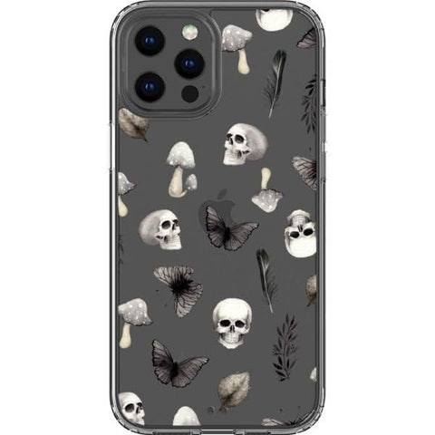 Grunge Mystic Elements Clear Phone Case for your iPhone 12 Pro Max exclusively at The Urban Flair