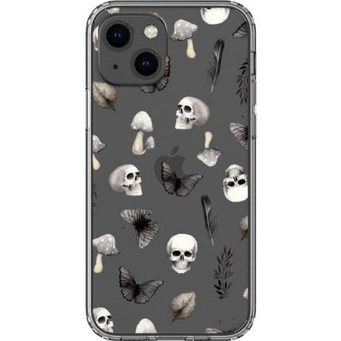 Grunge Mystic Elements Clear Phone Case for your iPhone 13 exclusively at The Urban Flair