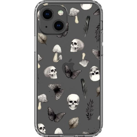 Grunge Mystic Elements Clear Phone Case for your iPhone 13 Mini exclusively at The Urban Flair