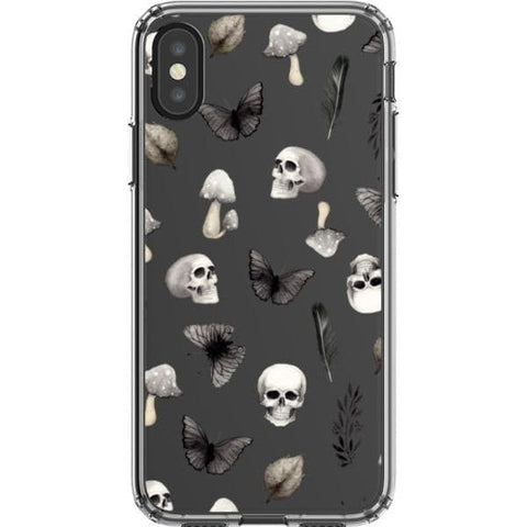 Grunge Mystic Elements Clear Phone Case for your iPhone X/XS exclusively at The Urban Flair