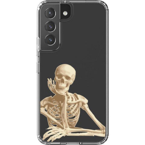 Grunge Skeleton Clear Phone Case for your Galaxy S22 exclusively at The Urban Flair