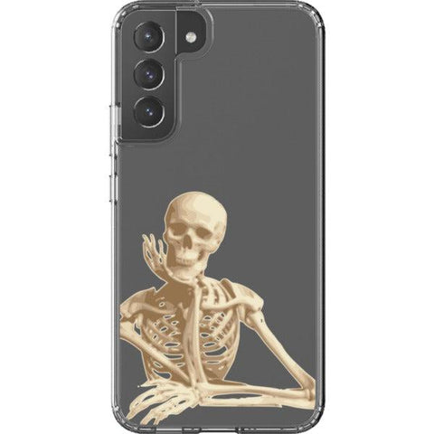 Grunge Skeleton Clear Phone Case for your Galaxy S22 Plus exclusively at The Urban Flair