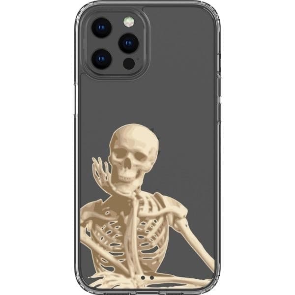 Grunge Skeleton Clear Phone Case Grunge Skeleton Clear Phone Case