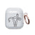 Middle Finger Uterus Clear Airpods Case