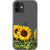 iPhone 12 Isolated Sunflowers Clear Phone Case - The Urban Flair