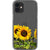 iPhone 12 Mini Isolated Sunflowers Clear Phone Case - The Urban Flair