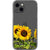 iPhone 13 Isolated Sunflowers Clear Phone Case - The Urban Flair