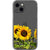 iPhone 13 Mini Isolated Sunflowers Clear Phone Case - The Urban Flair