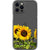 iPhone 13 Pro Max Isolated Sunflowers Clear Phone Case - The Urban Flair