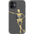 iPhone 12 Leaning Skeleton Grunge Clear Phone Case - The Urban Flair