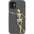 iPhone 12 Mini Leaning Skeleton Grunge Clear Phone Case - The Urban Flair