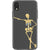 iPhone XS Max Leaning Skeleton Grunge Clear Phone Case - The Urban Flair