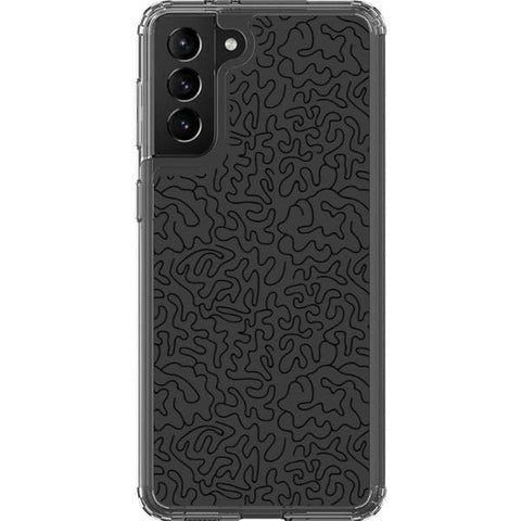Line Art Doodles Clear Phone Case for your Galaxy S21 exclusively at The Urban Flair