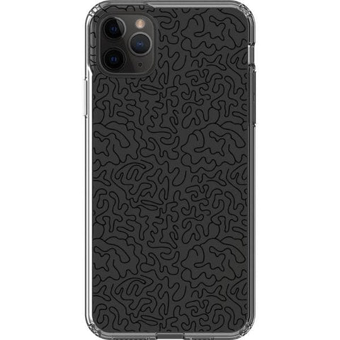 Line Art Doodles Clear Phone Case for your iPhone 11 Pro Max exclusively at The Urban Flair
