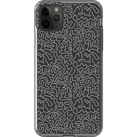 Line Art Doodles Clear Phone Case for your iPhone 11 Pro Max exclusively at The Urban Flair