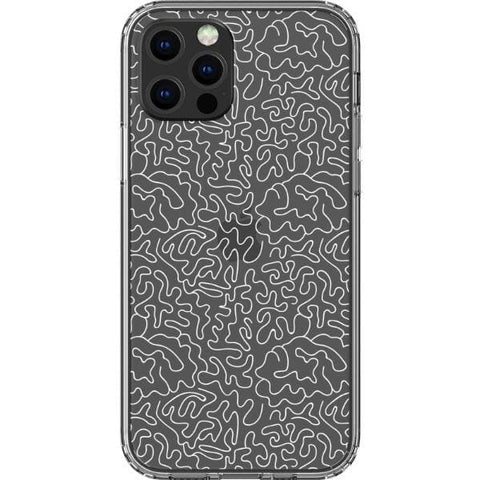 Line Art Doodles Clear Phone Case for your iPhone 12 Pro exclusively at The Urban Flair