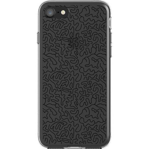 Line Art Doodles Clear Phone Case for your iPhone 7/8 exclusively at The Urban Flair