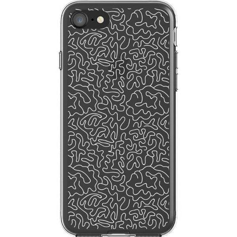 Line Art Doodles Clear Phone Case for your iPhone 7/8 exclusively at The Urban Flair