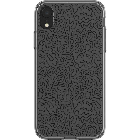 Line Art Doodles Clear Phone Case for your iPhone XR exclusively at The Urban Flair