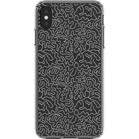Line Art Doodles Clear Phone Case for your iPhone XS Max exclusively at The Urban Flair
