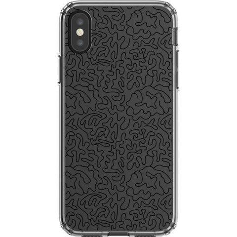 Line Art Doodles Clear Phone Case for your iPhone X/XS exclusively at The Urban Flair