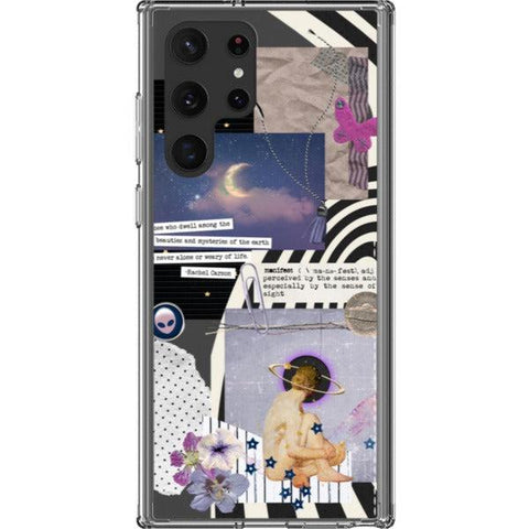 Manifest Collage Clear Phone Case Galaxy S22 Ultra exclusively offered by The Urban Flair