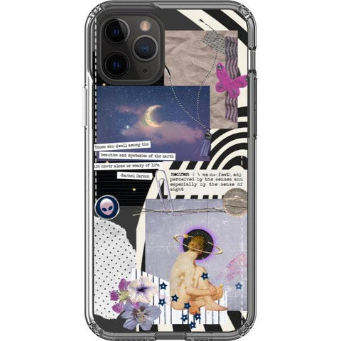 Manifest Collage Clear Phone Case iPhone 11 Pro exclusively offered by The Urban Flair