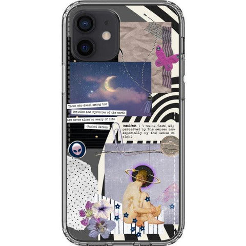 Manifest Collage Clear Phone Case iPhone 12 exclusively offered by The Urban Flair