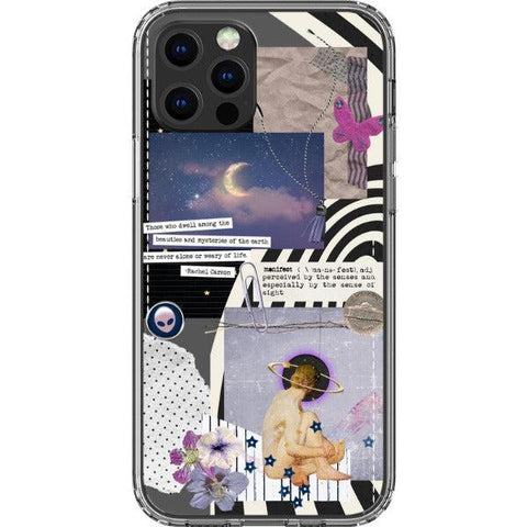Manifest Collage Clear Phone Case iPhone 12 Pro exclusively offered by The Urban Flair