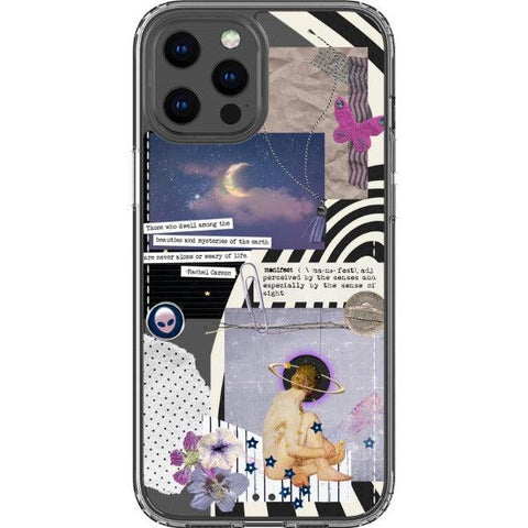 Manifest Collage Clear Phone Case iPhone 12 Pro Max exclusively offered by The Urban Flair