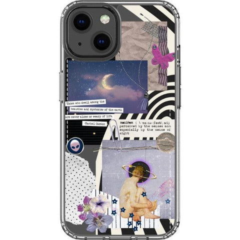 Manifest Collage Clear Phone Case iPhone 13 exclusively offered by The Urban Flair