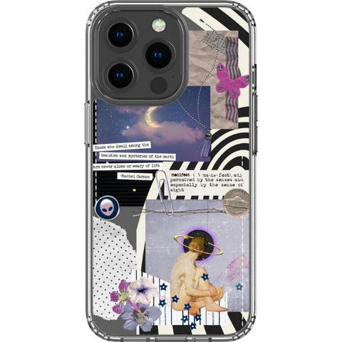 Manifest Collage Clear Phone Case iPhone 13 Pro Max exclusively offered by The Urban Flair