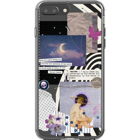 Manifest Collage Clear Phone Case iPhone 7 Plus/8 Plus exclusively offered by The Urban Flair
