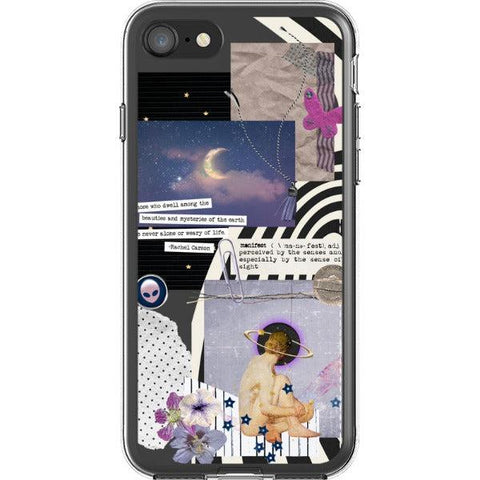 Manifest Collage Clear Phone Case iPhone 7/8 exclusively offered by The Urban Flair