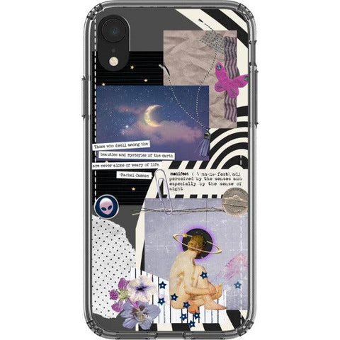 Manifest Collage Clear Phone Case iPhone XS Max exclusively offered by The Urban Flair