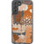 Messy Orange Watercolor Shapes Clear Phone Case Galaxy S22 Plus exclusively offered by The Urban Flair