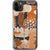 Messy Orange Watercolor Shapes Clear Phone Case iPhone 11 Pro Max exclusively offered by The Urban Flair