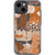 Messy Orange Watercolor Shapes Clear Phone Case iPhone 13 exclusively offered by The Urban Flair
