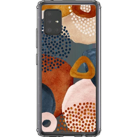 Galaxy A51 4G Messy Rustic Abstract Shapes Clear Phone Case - The Urban Flair