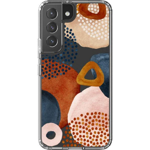 Mid-Century Organic Abstract Shapes Clear Phone Case Galaxy S22 exclusively offered by The Urban Flair