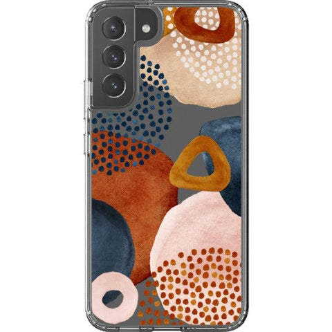 Mid-Century Organic Abstract Shapes Clear Phone Case Galaxy S22 Plus exclusively offered by The Urban Flair