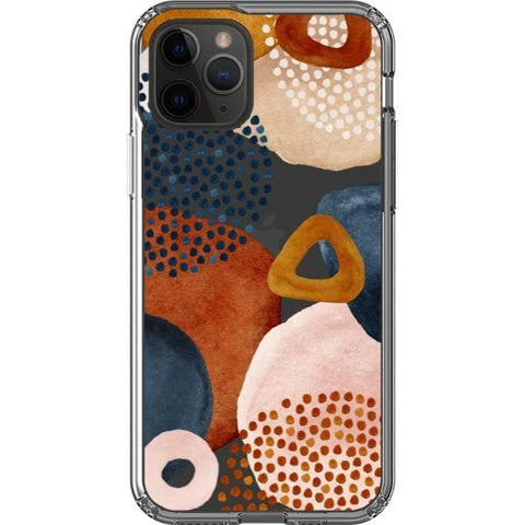 iPhone 11 Pro Messy Rustic Abstract Shapes Clear Phone Case - The Urban Flair